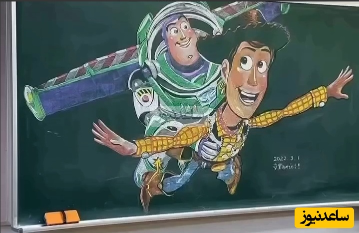 (ویدئو) نقاشی‌های حیرت‌انگیز روی تخته‌سیاه که فقط یک لحظه زنده‌اند؛ معلمی که درس زندگی را با پاک‌کن آموزش می‌دهد