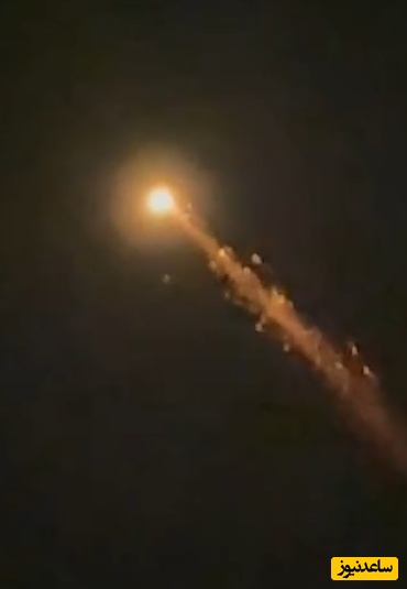 تصاویر ورود موج جدید موشک‌ها به اسرائیل