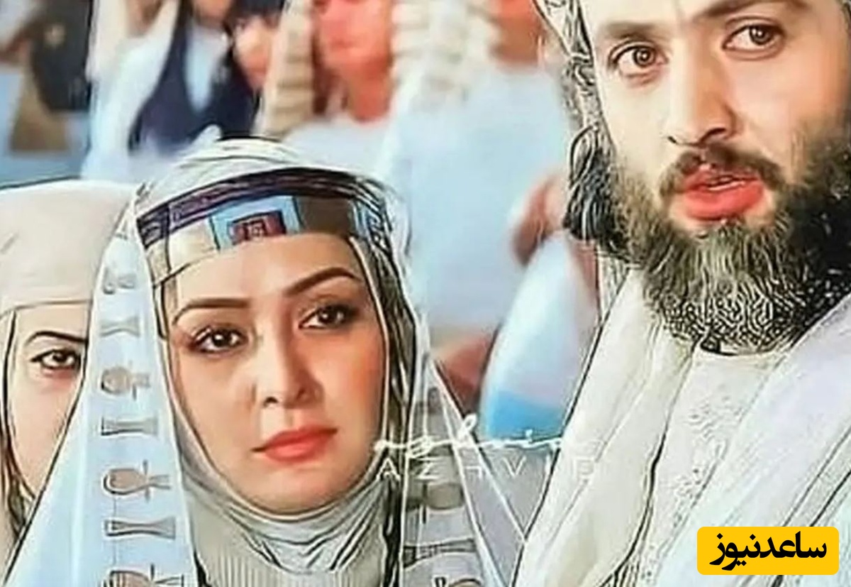 «آسنات» با لباس عروس در پشت‌صحنه سریال «شوق پرواز»