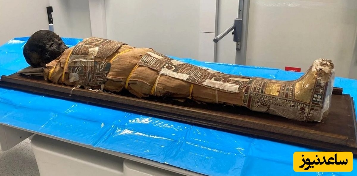 تشخیص یک شی ناشناخته بر روی سین مومیایی 2 هزارسالۀ کودک مصری
