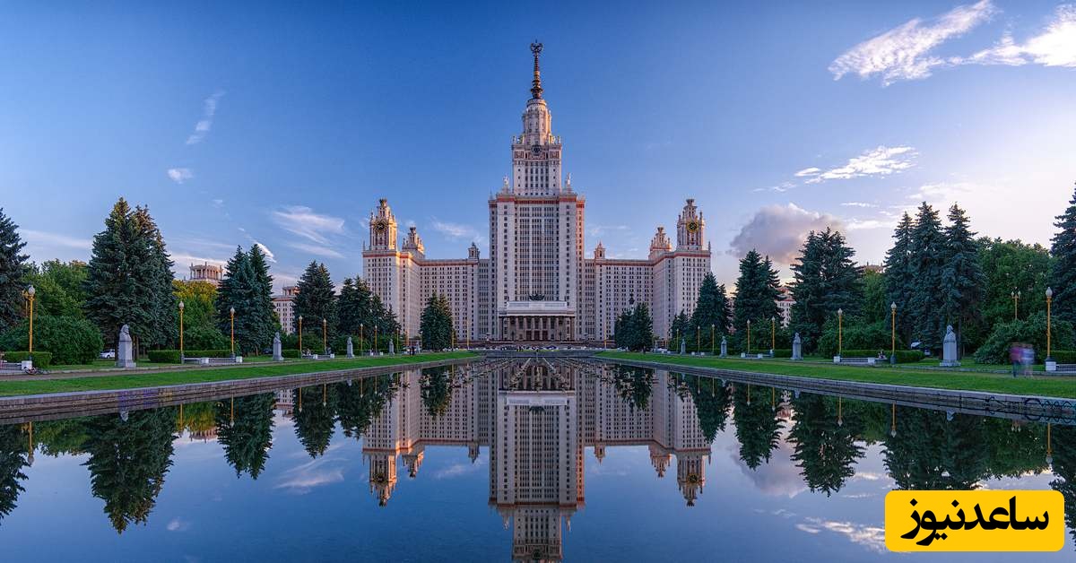 (ویدیو) گشتی در دانشگاه دانشگاه لومونوسوف روسیه معروفترین دانشگاه مسکو با معماری فوق خاص و خیره کننده🤩