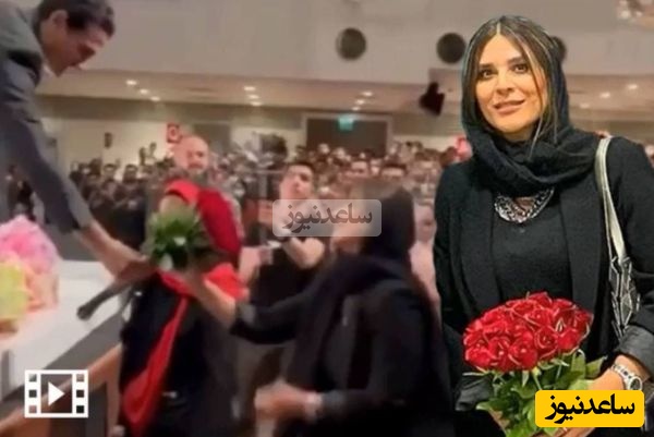 هر روز با لحظه‌ای خاص از کنسرت‌های ایرانی؛ امروز شنبه و عاشقانه‌ترین حرکت همایون شجریان در دادن دسته گل رز قرمز به سحر دولتشاهی وسط کنسرتش+ویدیو