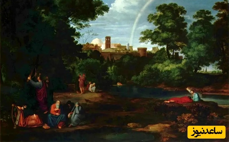 تابلویی که تبعید یهودیان در امپراتوری بابلی را نشان می‌دهد، حدود 1830 اثر فردیناند اولیویر