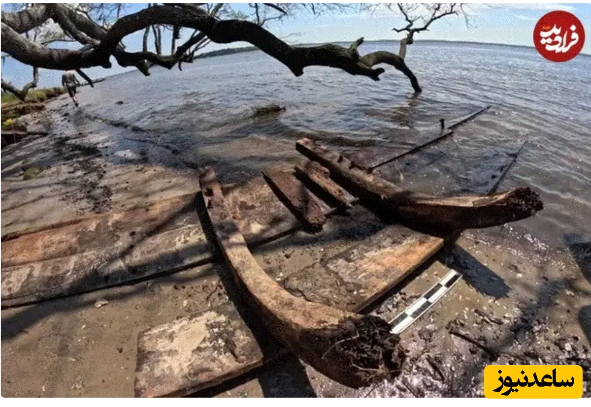 بقایای کشتی لافورتونا که توسط دانشجویان در هنگام غواصیی پیدا شد