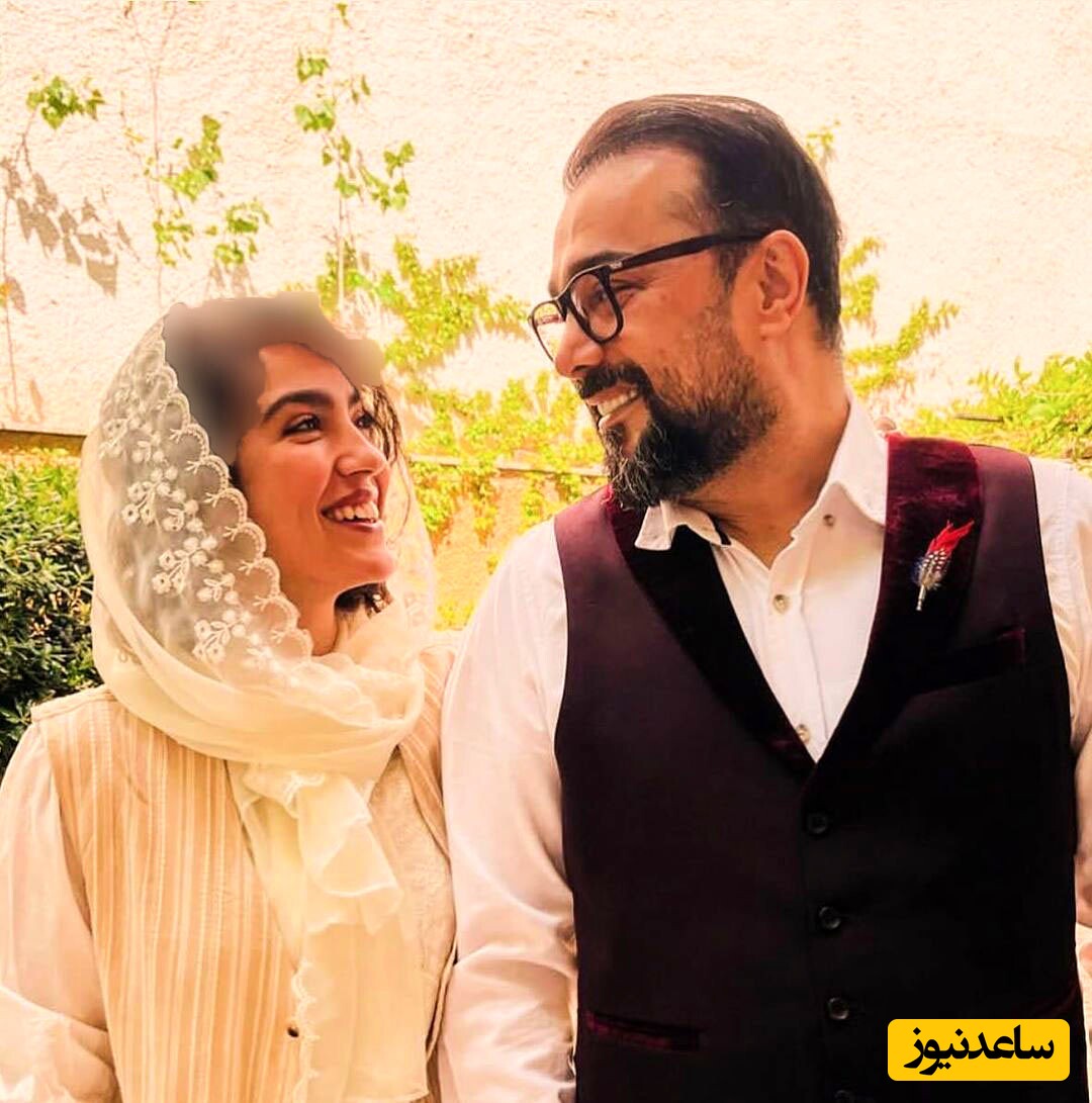 عاشقانه های سپند امیرسلیمانی و همسرش با حضور خواهر شوهر همیشه در صحنه/ حسرت به دل ماندن تازه عروس برای ابراز علاقه به شوهرش+عکس