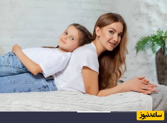 ژست عکس پروفایل مادر و دختری