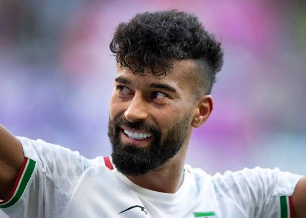 تغییرچهره جذاب و جدید رامین رضائیان با سبیل های چنگیزی مقابل پرسپولیس+عکس