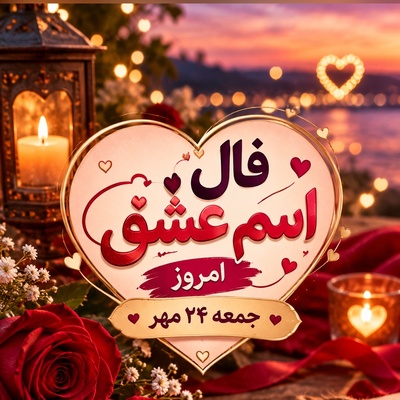 فال اسم عشق امروز جمعه؛ یارت چقدر دلتنگ توست؟ حرف اول اسمش راز قلبش را لو می‌دهد! 24 مهر 1405