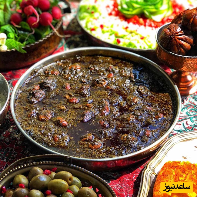 طرز تهیه قورمه سبزی تهرانی