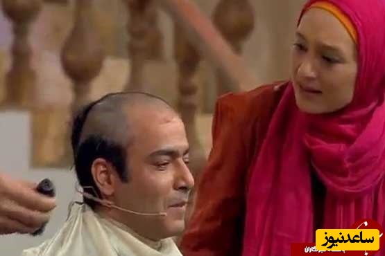 (ویدئو) تراشیدن موهای نیما فلاح در دورهمی؛ فقط واکنش همسرش، سحر ولد بیگی رو ببینید