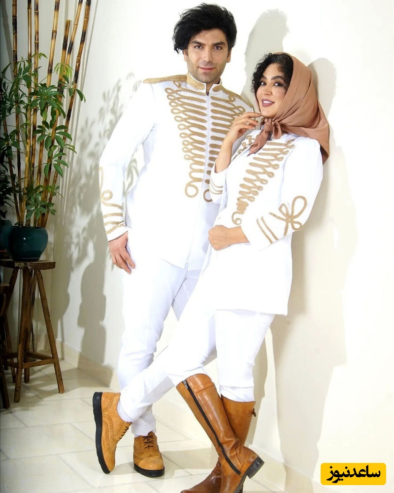 ژست های متفاوت و خشن فریبا طالبی و همسرش با استایل هاوایی و تروپیکال😎😂