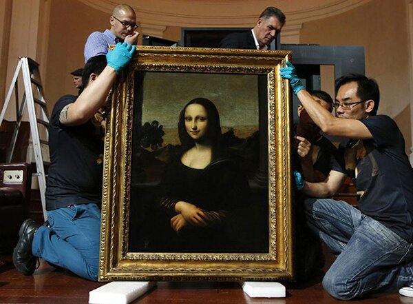 مونالیزا، شاهکار لئوناردو داوینچی در حال مرمت و آماده شده جهت نمایش عمومی