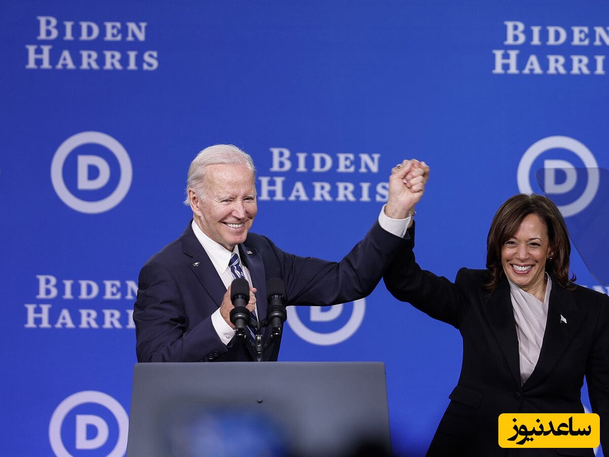  کاملا هریس در کنار جو بایدن در جشن پیروزی انتخابات