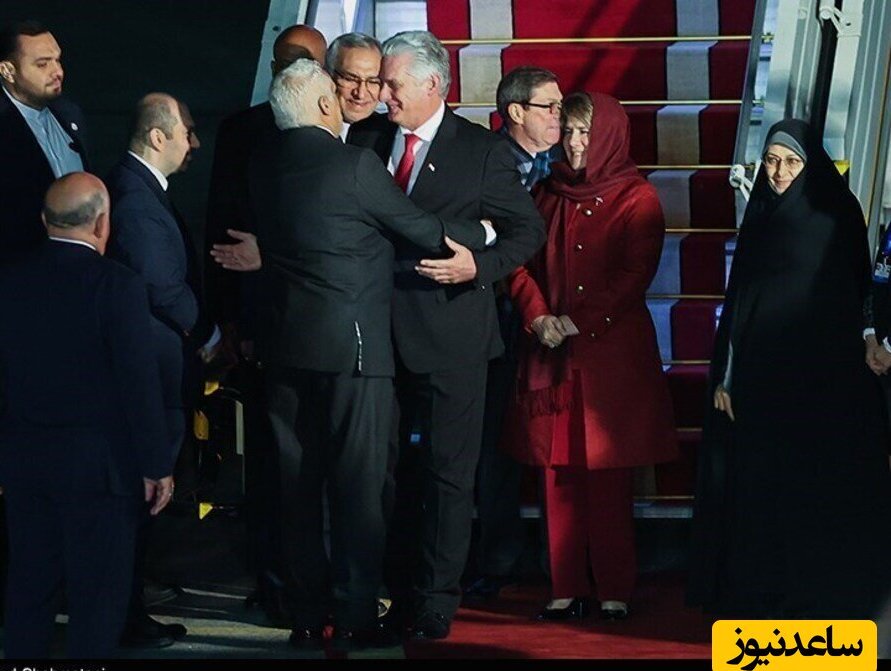 پوشش متفاوت همسر رئیس جمهور کوبا هنگام ورود به ایران+عکس