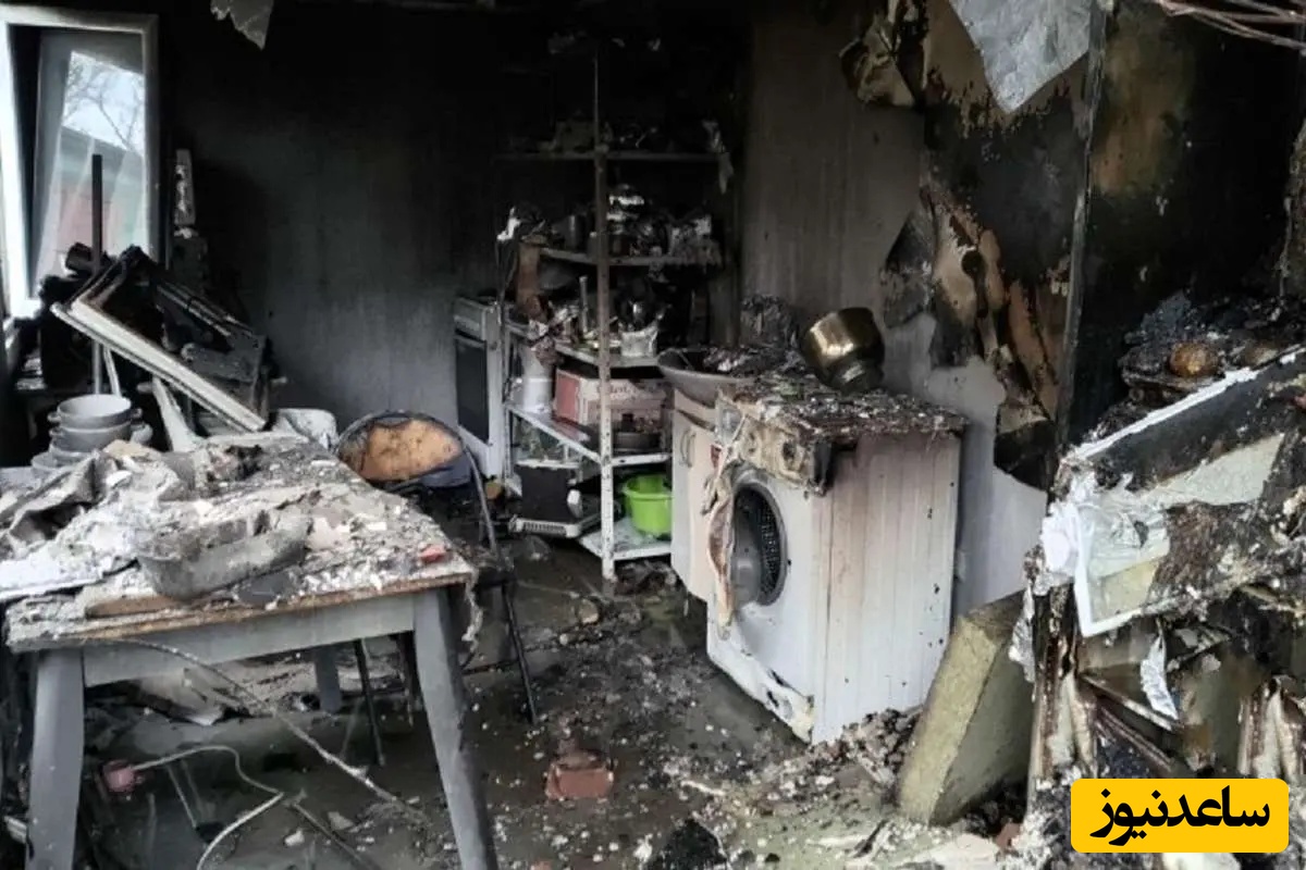 اولین ویدیو انفجار وحشتناک گاز در تهران/ پودر و زغالی شده همه چی