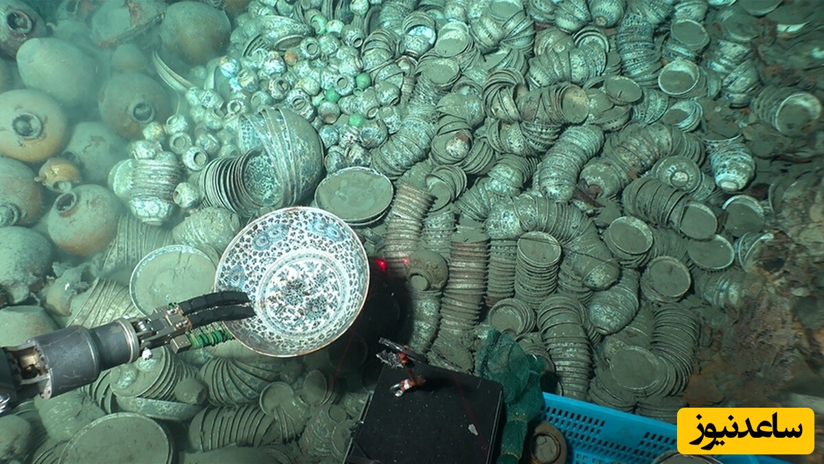گنجینۀ 500 سالۀ «ظروف چینی» که در اعماق دریای چین کشف شد