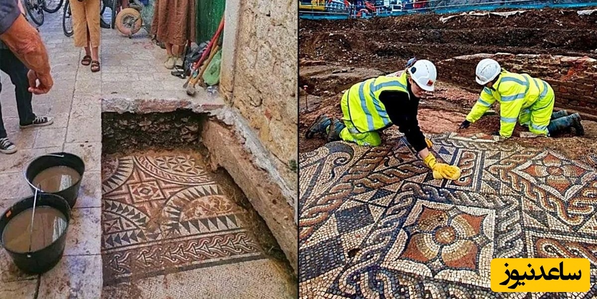 کشف خارق‌العاده موزاییک‌های باستانی از زیر شهرهای امروزی / انقد زیبا بودن که هنوز هم به روز هستند + عکس