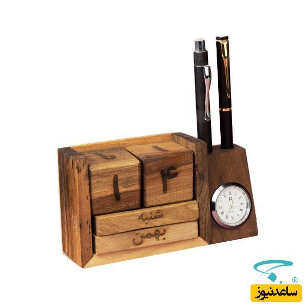 تقویم رومیزی چوبی R1104
