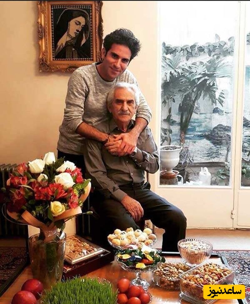 هوتن شکیبا در کنار پدرش