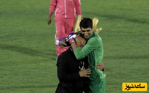 شوخی منصوریان با سربازی بیرانوند: ایشالا خودم سال بعد کف پاش رو صاف می‌کنم و...+فیلم