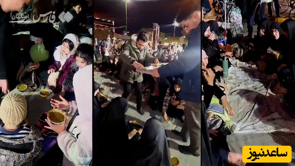 وقتی اصفهانی‌ها به مرام مهمان داری از مدافعان وطن افطاری را کف خیابان می‌آورند/ این جمع گرم و صمیمی را ببینید+ ویدیو