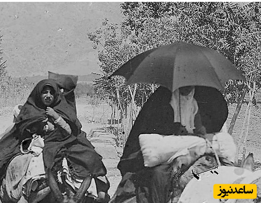 سفر در زمان؛ الاغ‌سواری در یکی از جاده‌های اطراف تهران در دوران قاجار