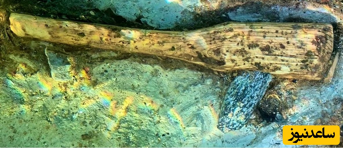 کشف تبر 5 هزارساله از اعماق دریاچۀ کوهستانی