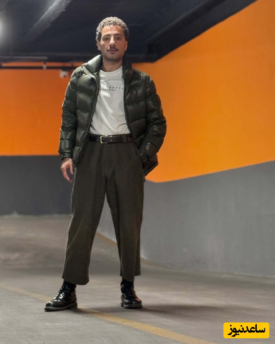 (عکس) تیپ و استایل متفاوت و عجیب نوید محمدزاده