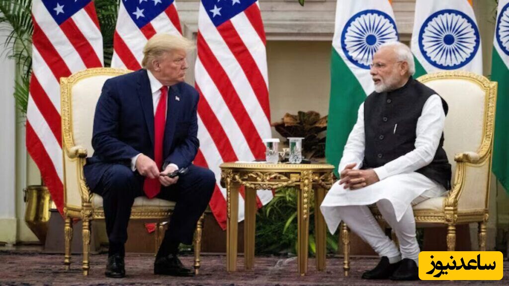 سطح زبان انگلیسی هندی ها: ترامپ برای فهمیدن منظور خبرنگار هندی مترجم دارد! +فیلم