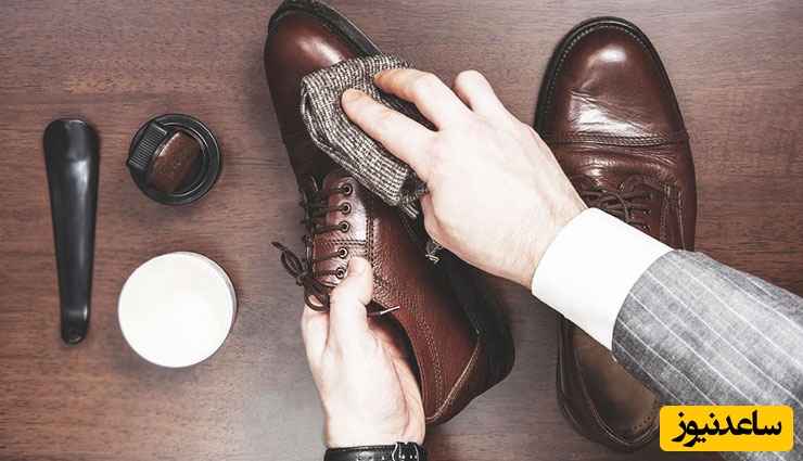 درخشان کردن کفش‌های ورنی و چرمی