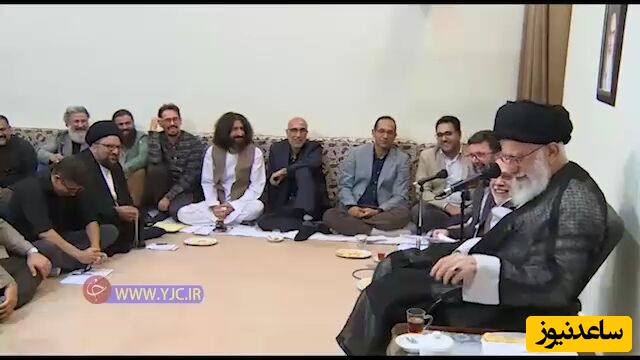شوخی رهبر شهید انقلاب درباره تماشای «سیا ساکتی» با نوه‌هایشان+فیلم/چشم میگیم اگه گوش کنن😂