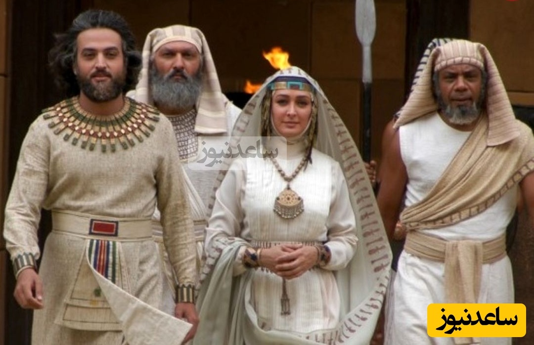 «یوزارسیف» در کنار «زلیخا و آسنات» در مراسم تقدیر از سریال «یوسف پیامبر»