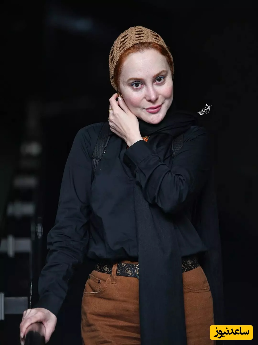 آرام جعفری با شال سبز سیدی و استایل زیباش چه ناز شده