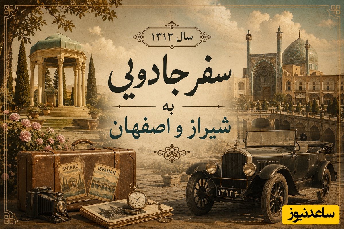 سفر جادویی به شیراز و اصفهان در سال 1313؛ زمانی که اتومبیل‌ها پادشاه دروازه قرآن بودند! + عکس