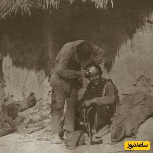 آرایشگاه سیار در اواخر دوران قاجار