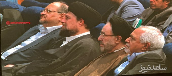محمد جواد ظریف در کنار سید محمد خاتمی