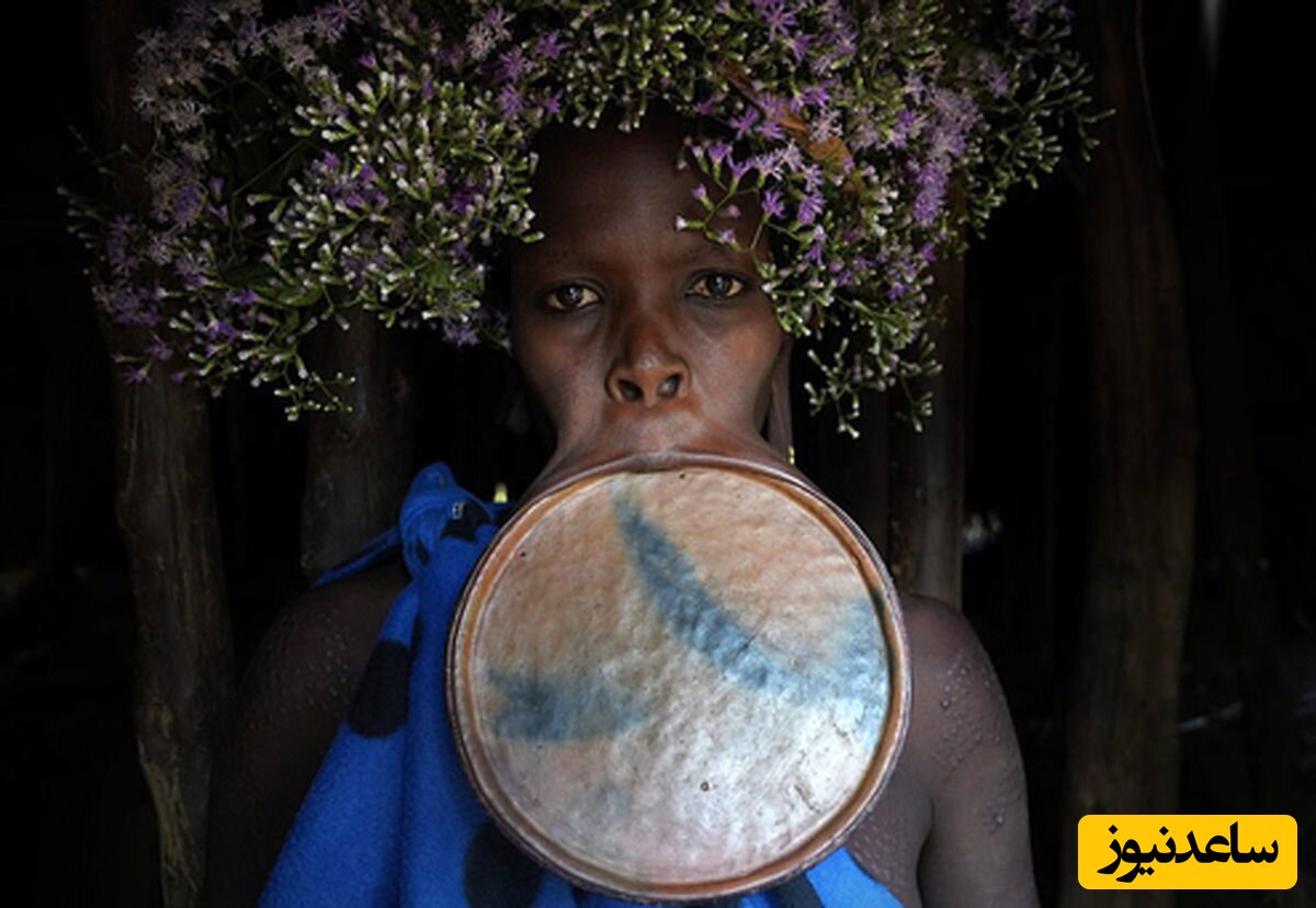 زنان لب بشقابی در اتیوپی / رسم عجیب سوراخ کردن لب دختران در بدو تولد ؛ هرچه سوراخ بزرگتر زیباتر! + تصاویر