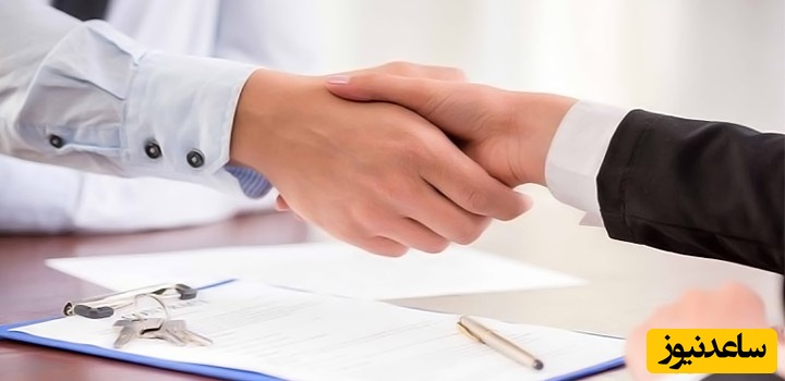 دست دادن بعد امضای قرارداد