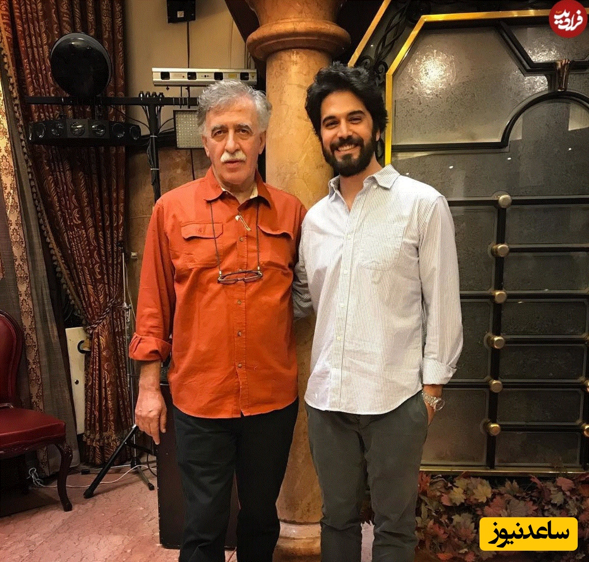 پاشا رستمی، بازیگر نقش حامد شریف، را در کنار همایون اسعدیان
