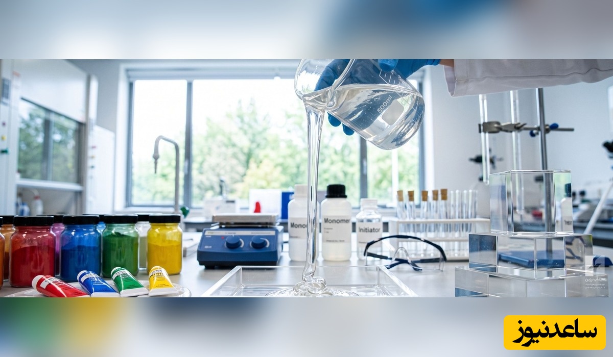 بررسی نمونه رزین در آزمایشگاه
