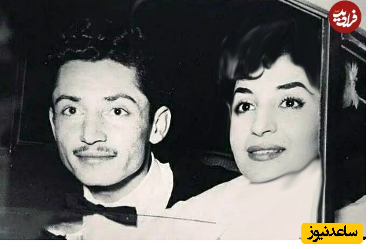 جمشید مشایخی و همسرش گیتی رئوفی