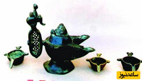     تعدادی از اشیای کشف شده از قاچاقچیان عتیقه .  مردم قدیم از این ابزار برای جابه‌جایی مایعات مثل آب ، روغن و داروهای گیاهی استفاده می‌کردند
