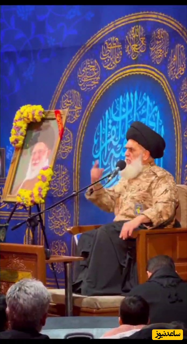 وقتی لباس رزم جای عبا را میگیرد!/ رجز خوانی این روحانی معروف با لباس  سپاه پاسداران را ببینید+ ویدیو