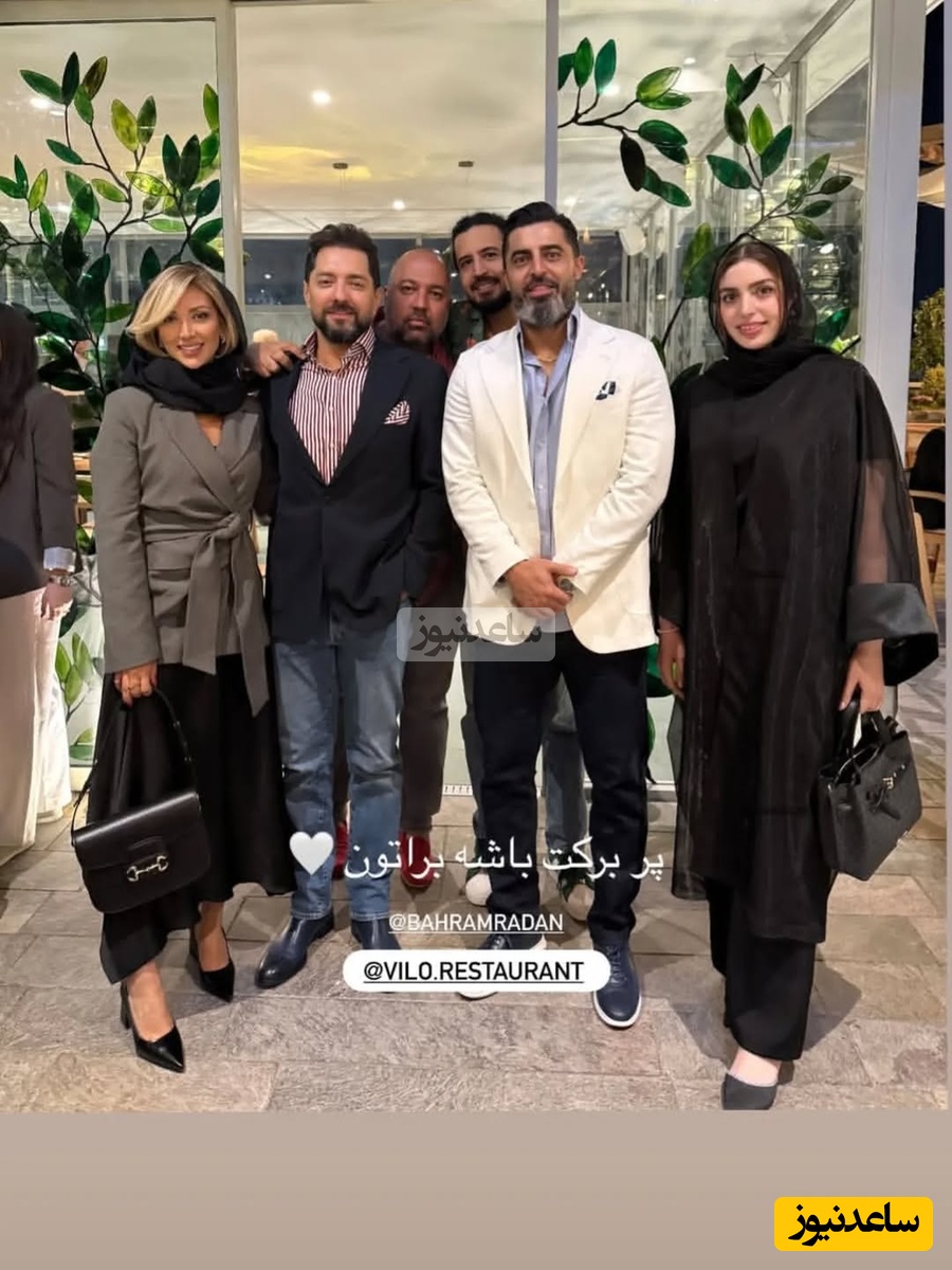 نگاهی به تاج گل و باکس گلهای اعیانی و سوپرلاکچری مراسم افتتاحیه رستوران جدید و باشکوه بهرام رادان به نام ویلو/ رسما ورودی رستوران بهشت شده😍