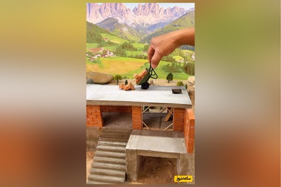 اگه تو هم عاشق بنایی هستی این ویدئوی خلاقانه رو ببین و این خونه گوگولی رو خودت بساز+ فیلم