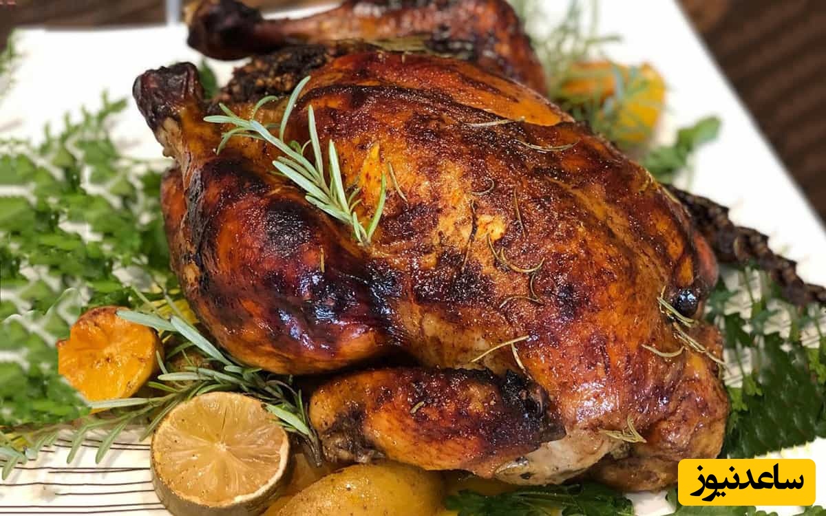طرز تهیه مرغ شکم‌پر مجلسی و متفوات با فر، بدون فر و هواپز به سبک شیرازی اصیل و بختیاری