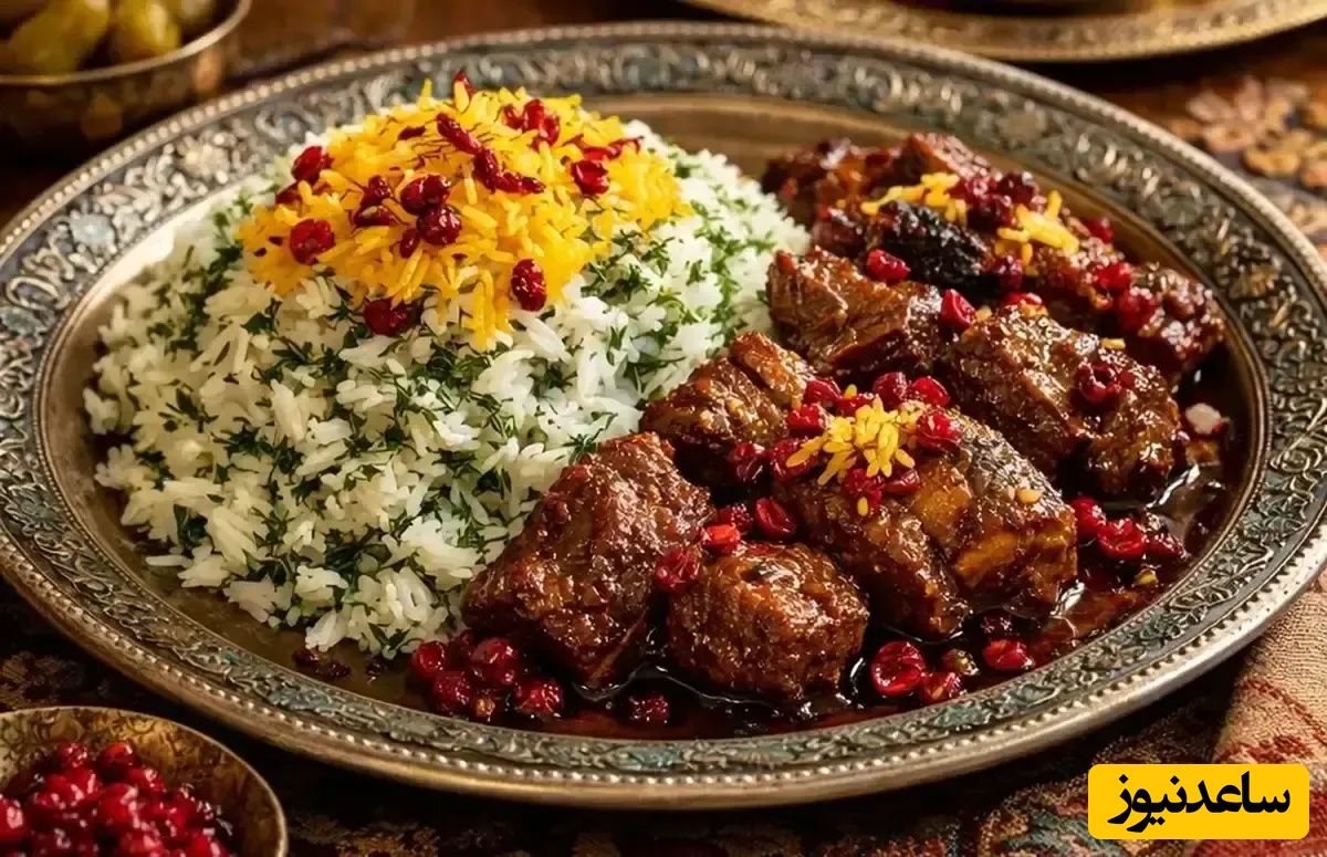طرز تهیه شوید پلو مجلسی با گوشت