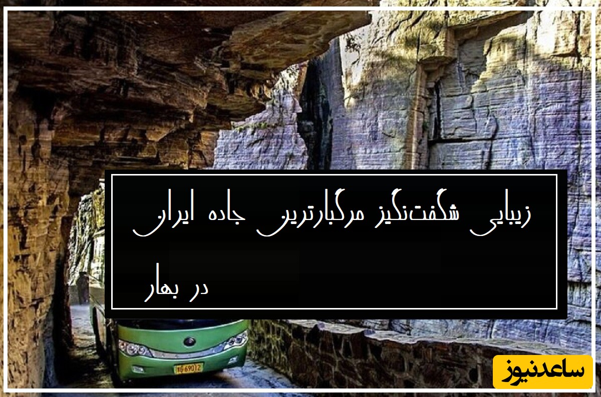 زیبایی شگفت‌انگیز مرگبارترین جاده ایران؛ جاده تته کردستان در بهار/ اینجا بهشته یا جاده؟ خیلی هیجان انگیزه!
