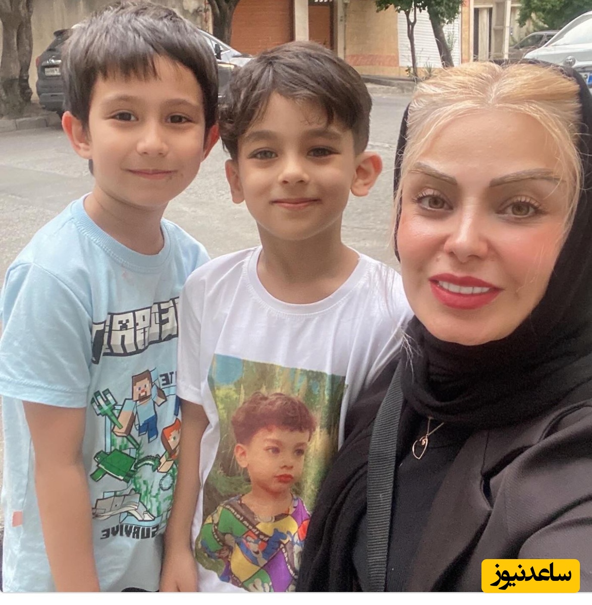 صبا راد و فرزندانش