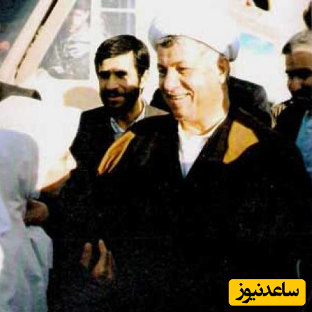 محمود احمدی نژاد در کنار هاشمی رفسنجانی